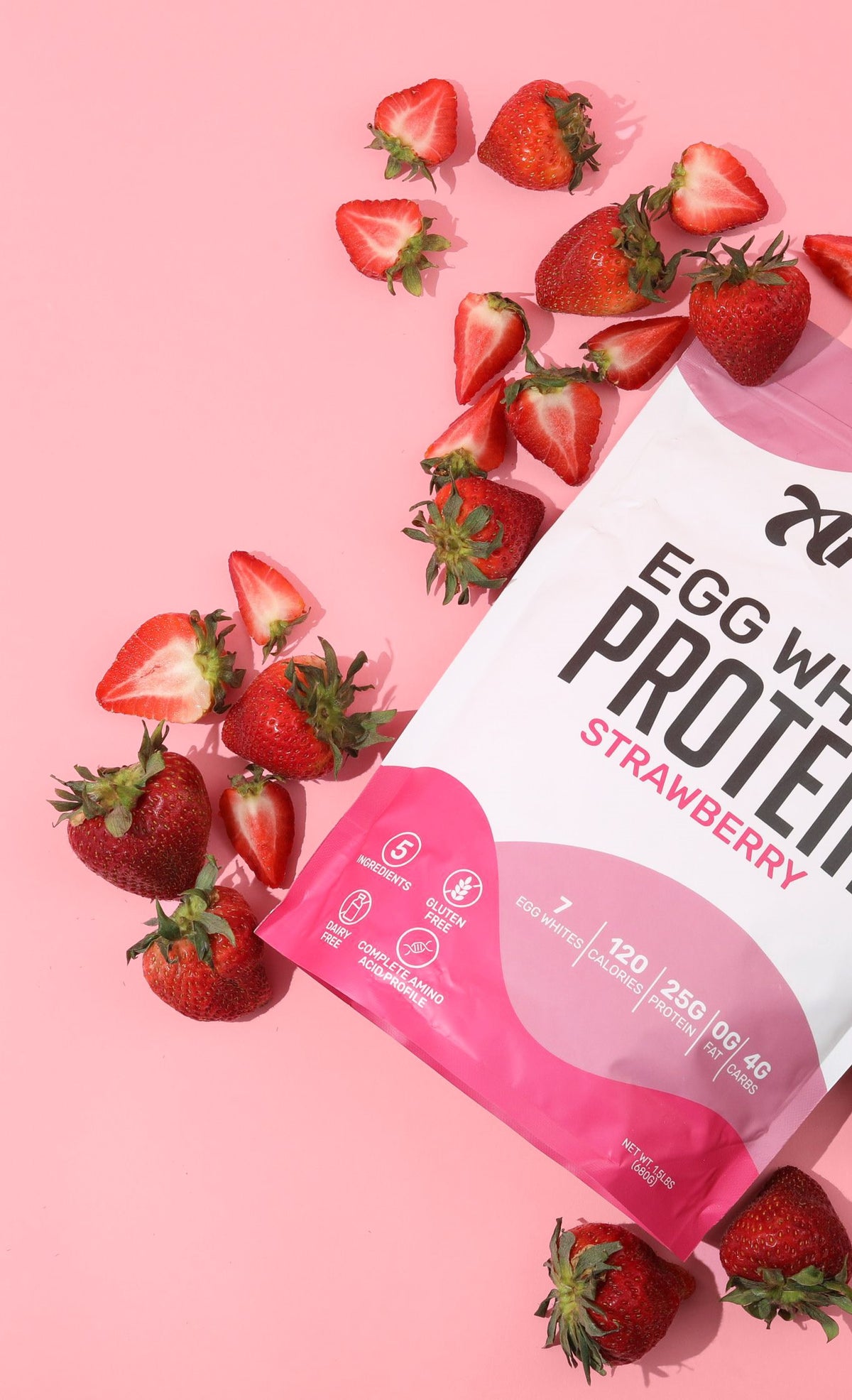 Anea Protein Strawberry Egg White Powder