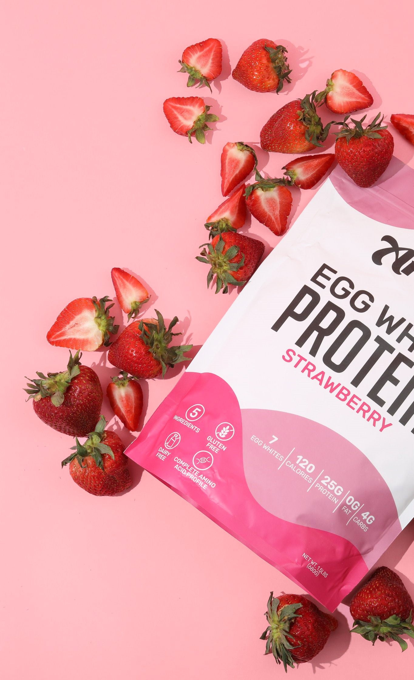 Anea Protein Strawberry Egg White Powder