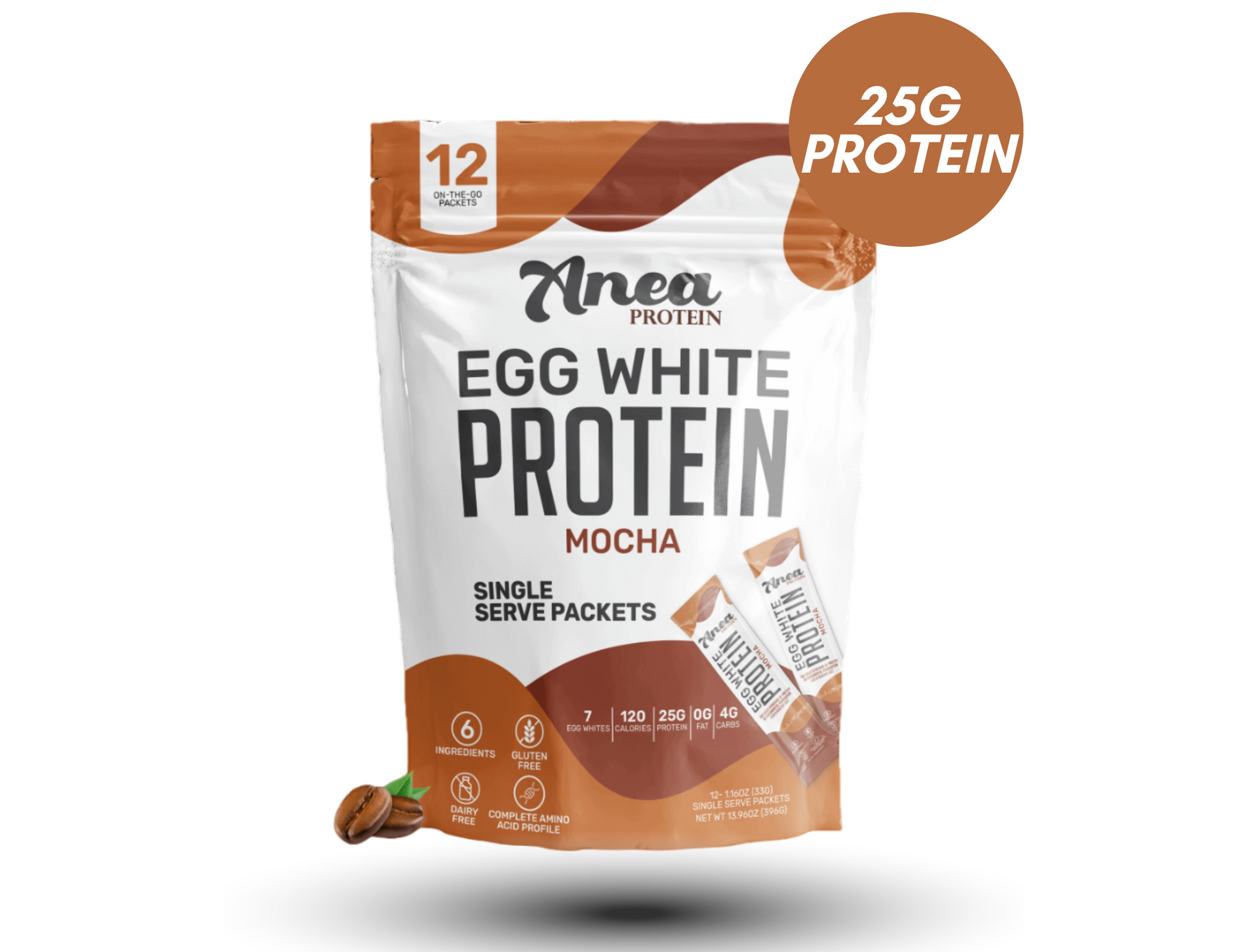 Mocha Egg White Protein Powder - Single Serves